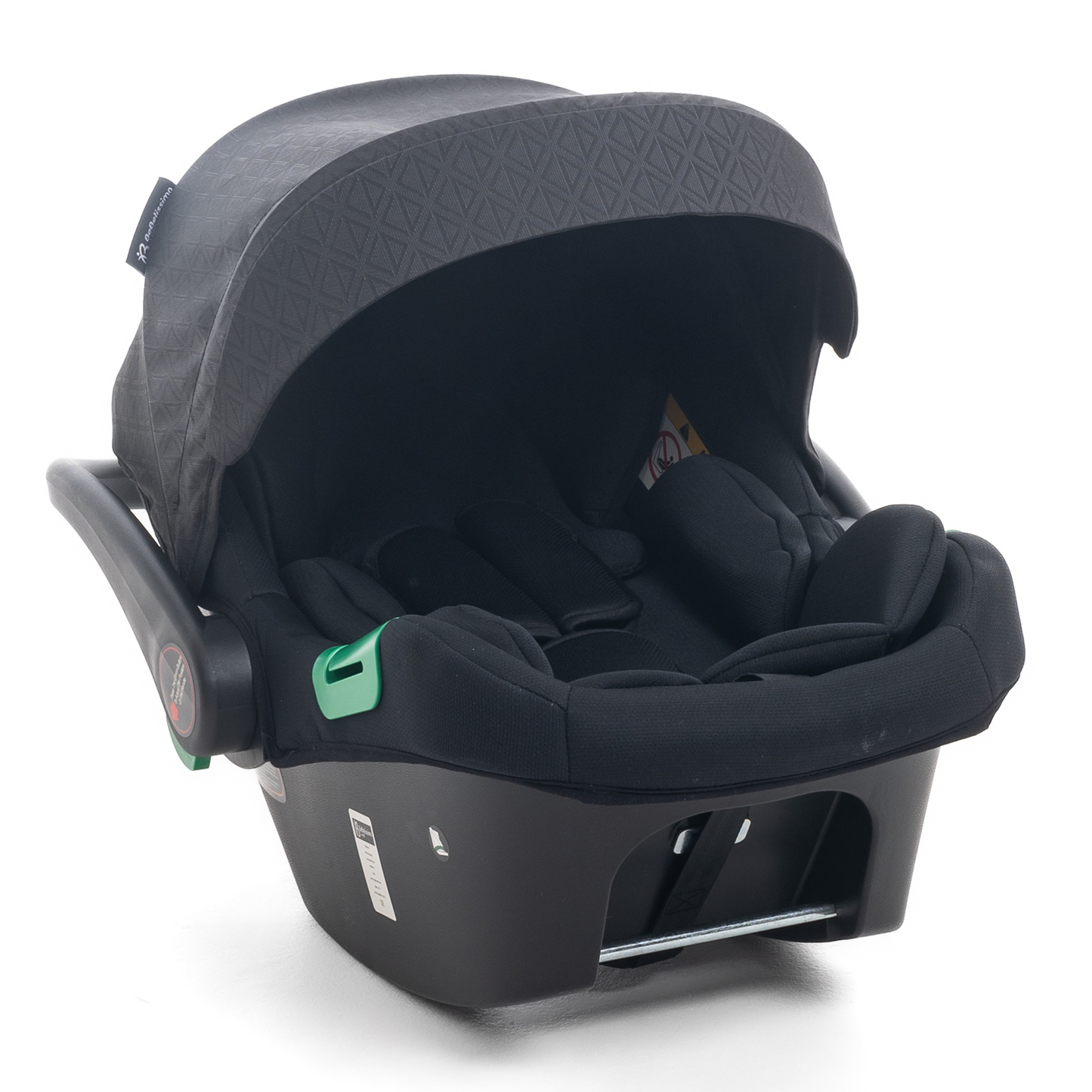 BEBELISSIMO - Poussette combinée duo 2 en 1 - siège auto 0+ Lioni – dès la naissance – jusqu’à 22kg - noir - base ISOFIX - jambe de force